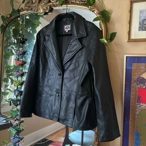 Vintage Shaver Lake Authentic Outerwear Genuine Leather Blazer Jacket Size XL